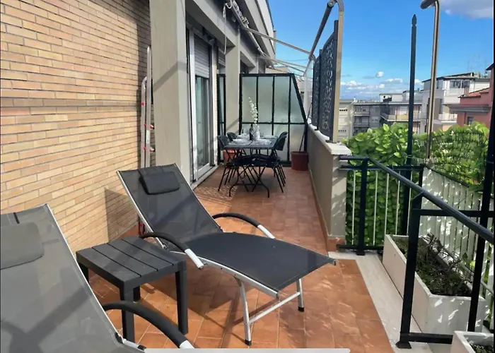 La Terrazza Di Vigna Clara 아파트 로마